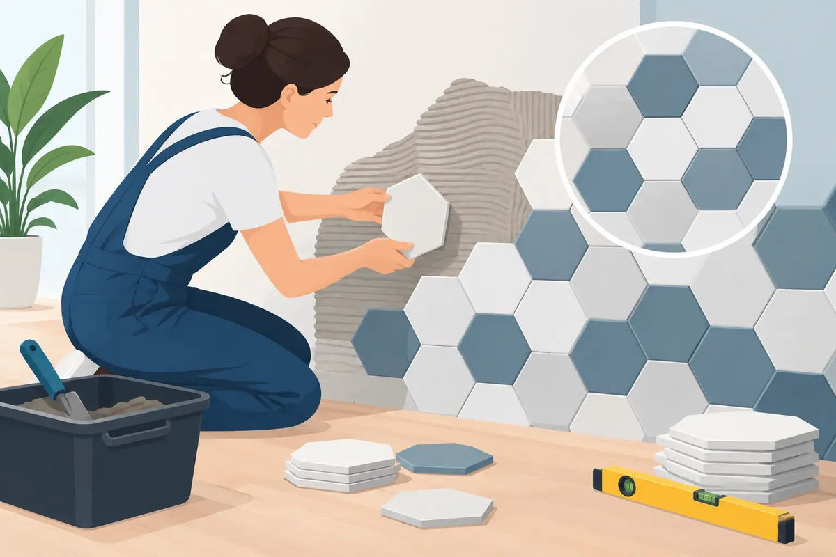 Are Hexagon Tiles Hard to Install? Practical Answer - FMV TILES & BATHROOMS