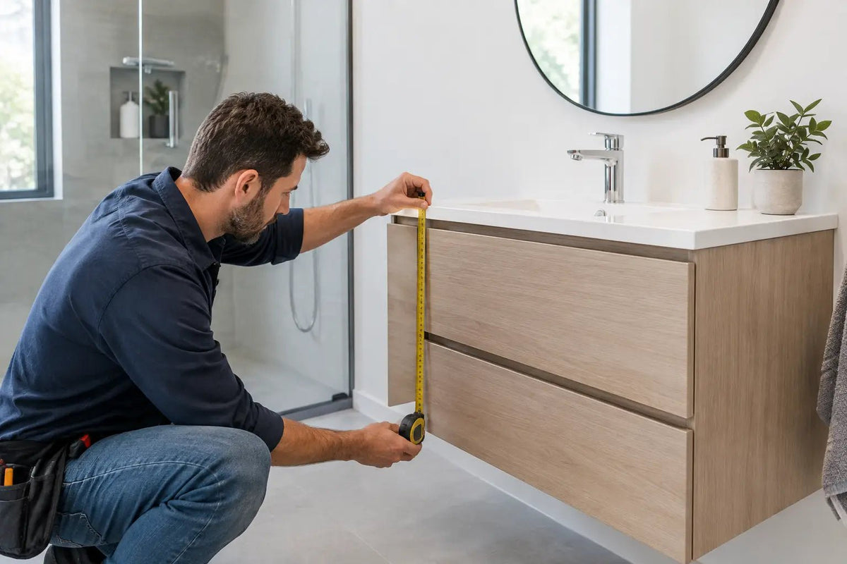 What Size Vanity Unit Works in Your Bathroom? - FMV TILES & BATHROOMS