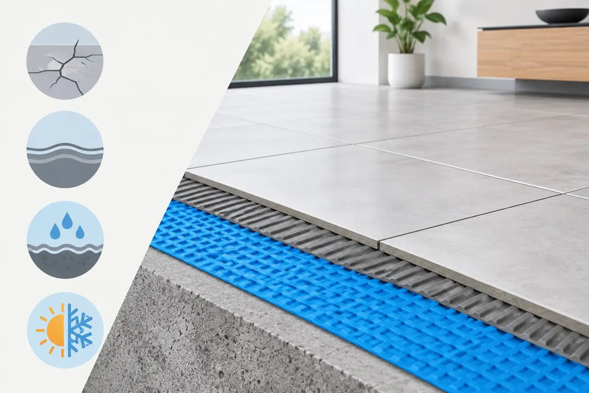 When to Use a Decoupling Membrane for Tiles - FMV TILES & BATHROOMS