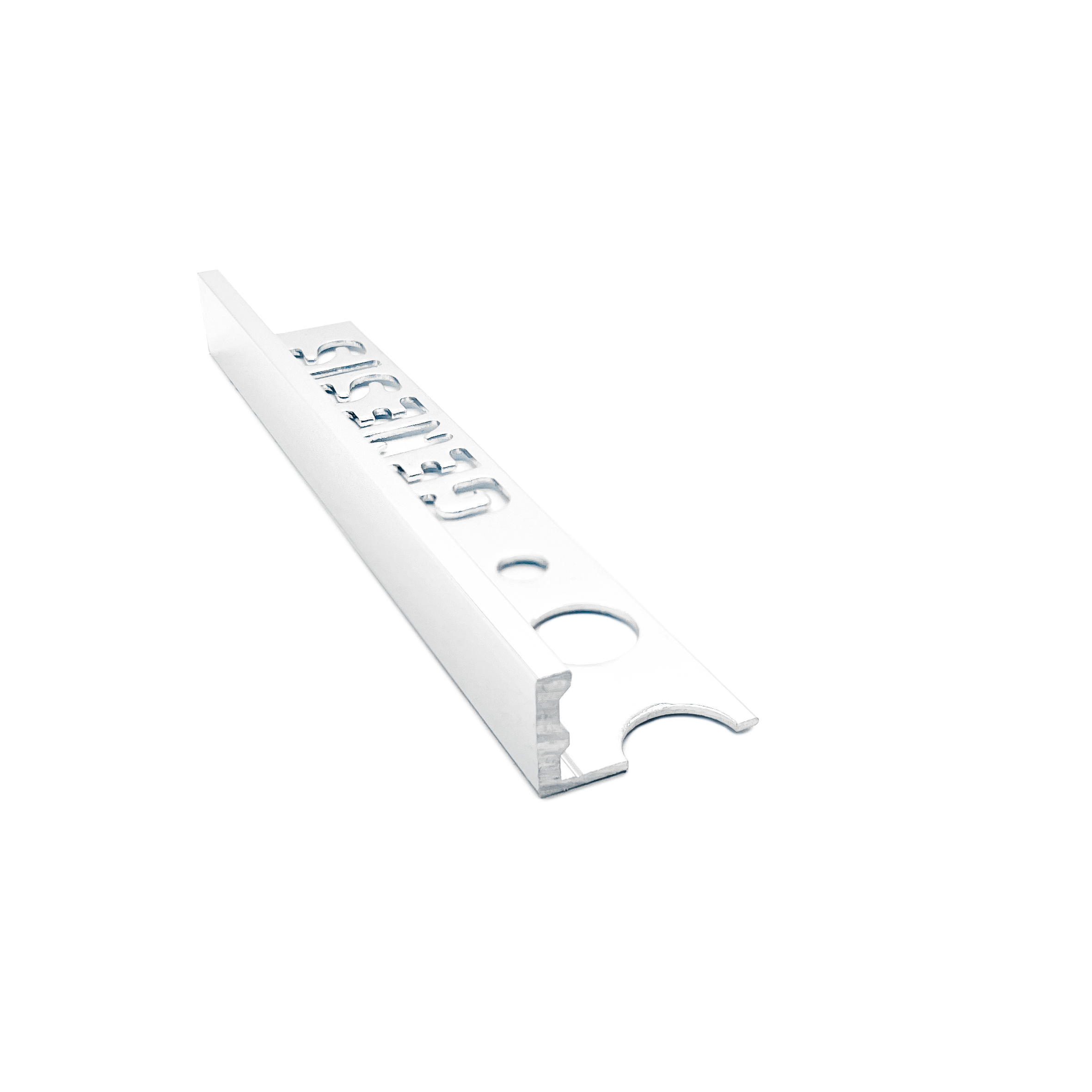 Genesis - Aluminium Straight Edge Tile Trim - MATT WHITE