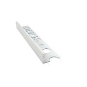 Genesis - Aluminium Straight Edge Tile Trim - SOFT GREY