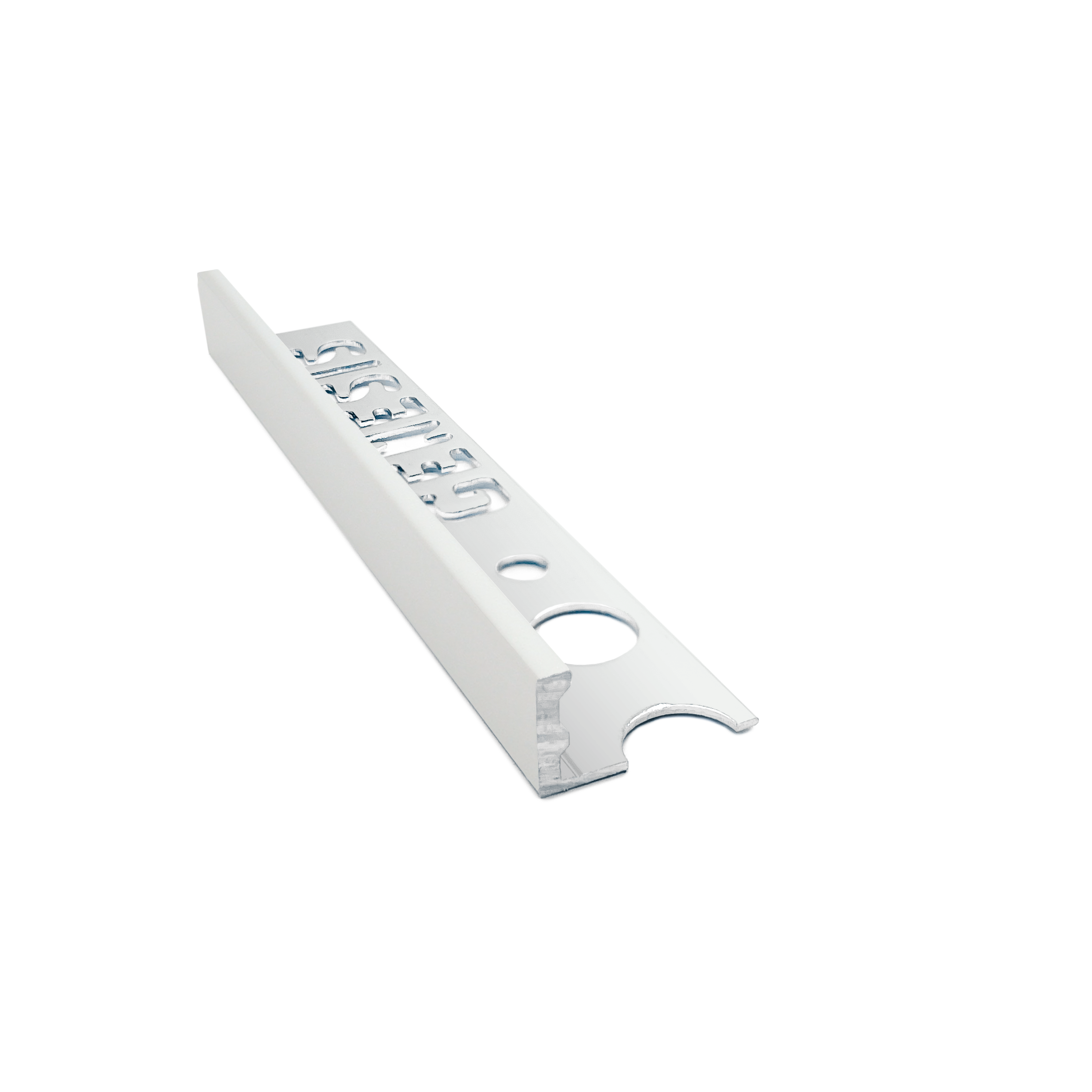 Genesis - Aluminium Straight Edge Tile Trim - SOFT GREY