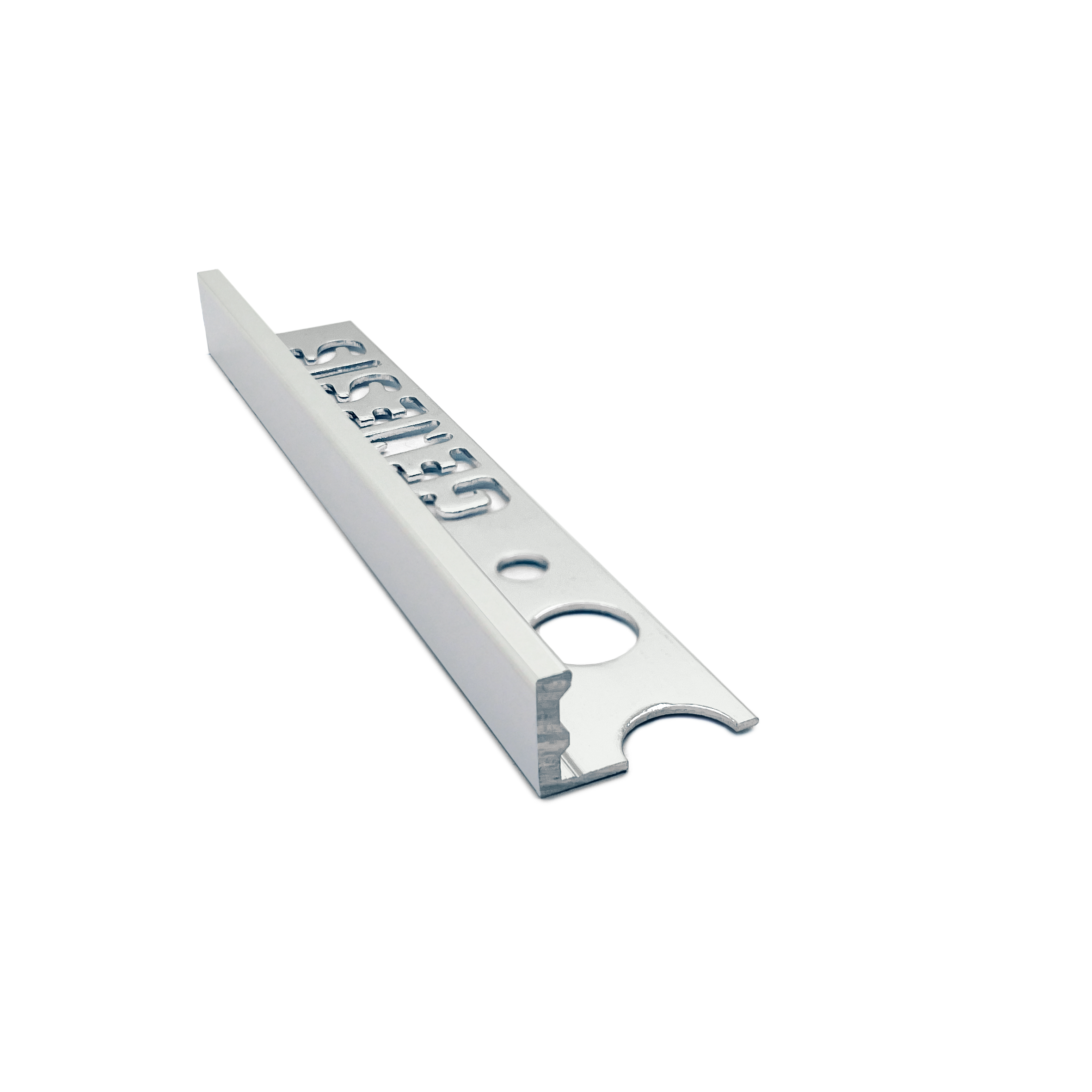 Genesis - Aluminium Straight Edge Tile Trim - MATT SILVER