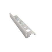 Genesis - Aluminium Straight Edge Tile Trim - NICKEL
