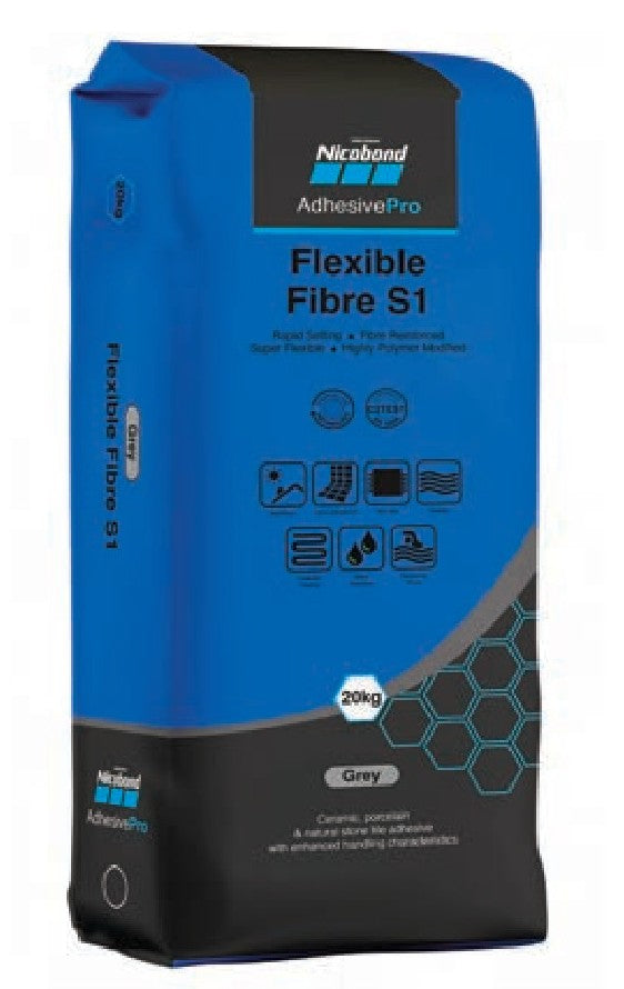 NICOBOND FLEXIBLE FIBRE S1 FLEXIBLE WHITE 20KG - Pallet Deal
