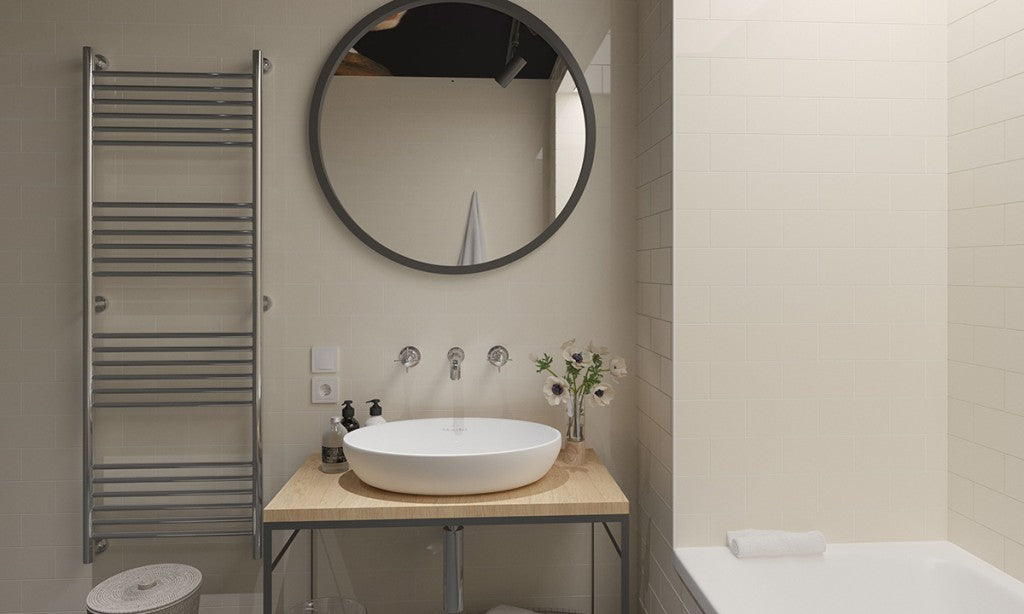 Flat Metro Gloss Beige Ceramic Wall Tile 200x100mm