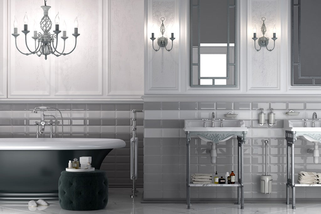Synergy Metro Underground Bevel Ceramic Wall Tile 200x100mm