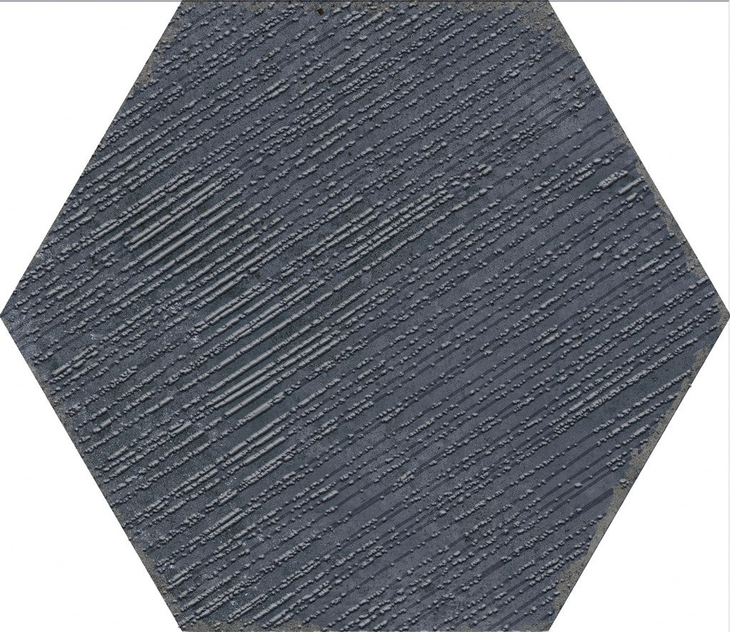 Organic Hexagon Decorated Porcelain Floor and Wall Tile 230x270mm