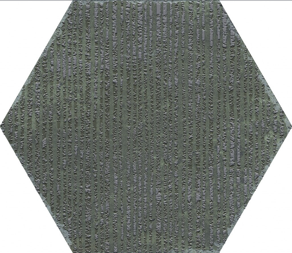 Organic Hexagon Decorated Porcelain Floor and Wall Tile 230x270mm