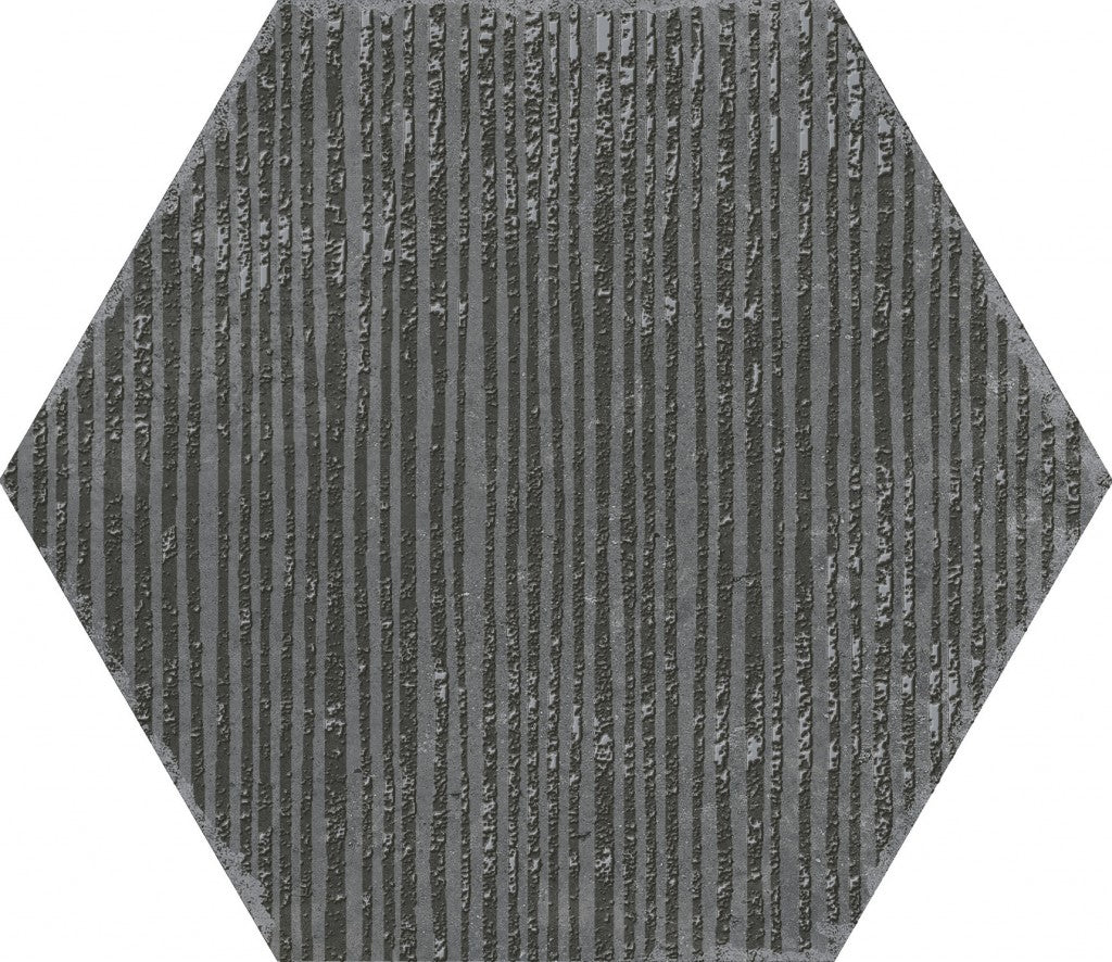 Organic Hexagon Decorated Porcelain Floor and Wall Tile 230x270mm