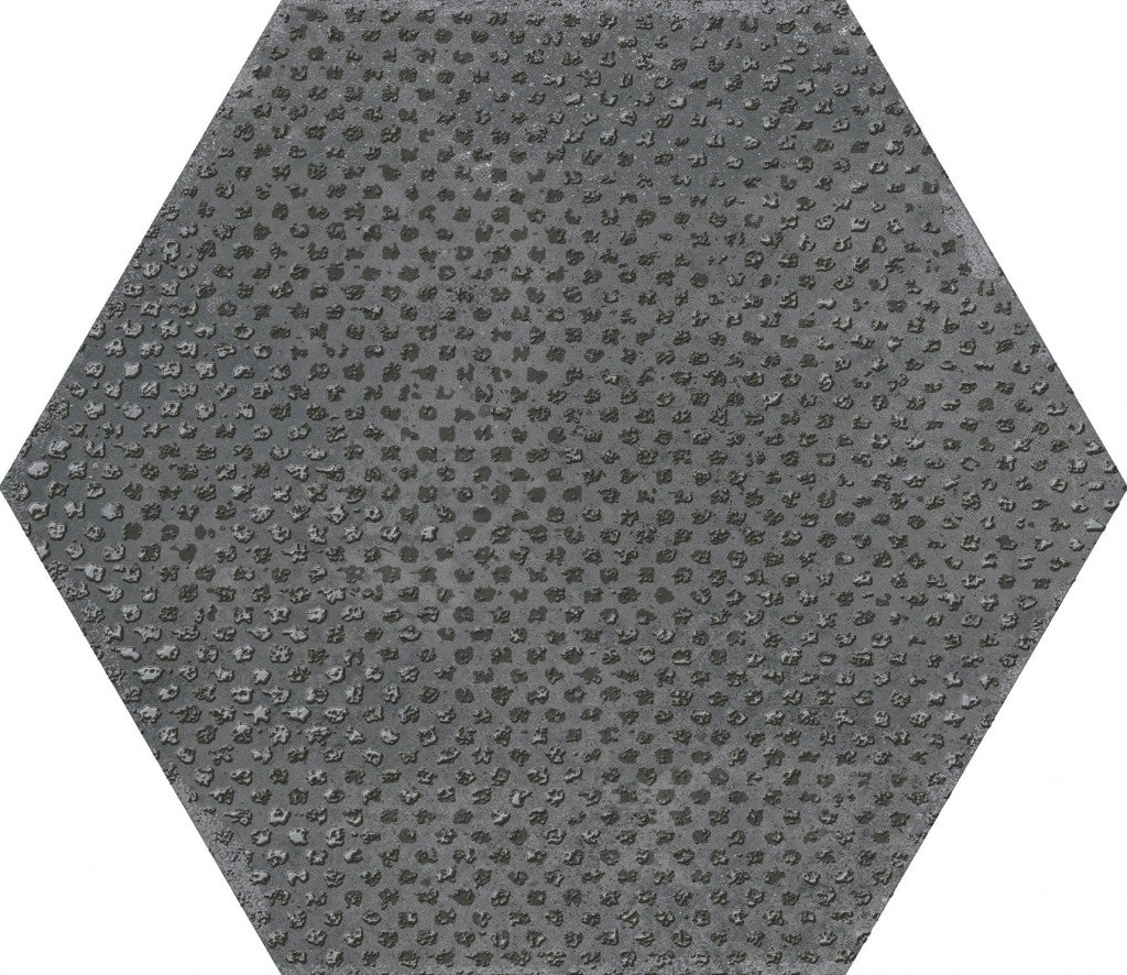 Organic Hexagon Decorated Porcelain Floor and Wall Tile 230x270mm