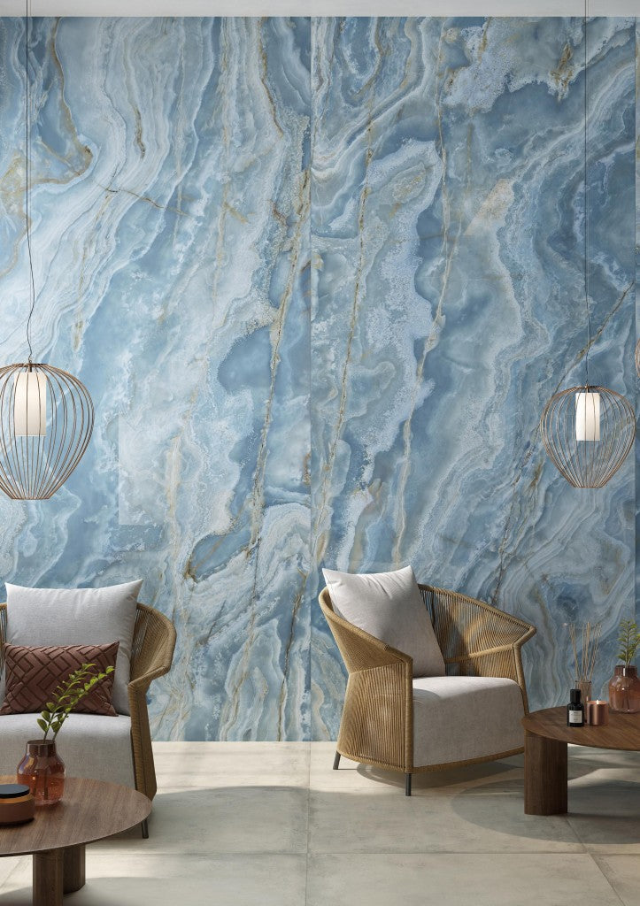 Lavish IB8 Onyx Iriduim Blue Porcelain Floor and Wall Tile 600x1200x10mm