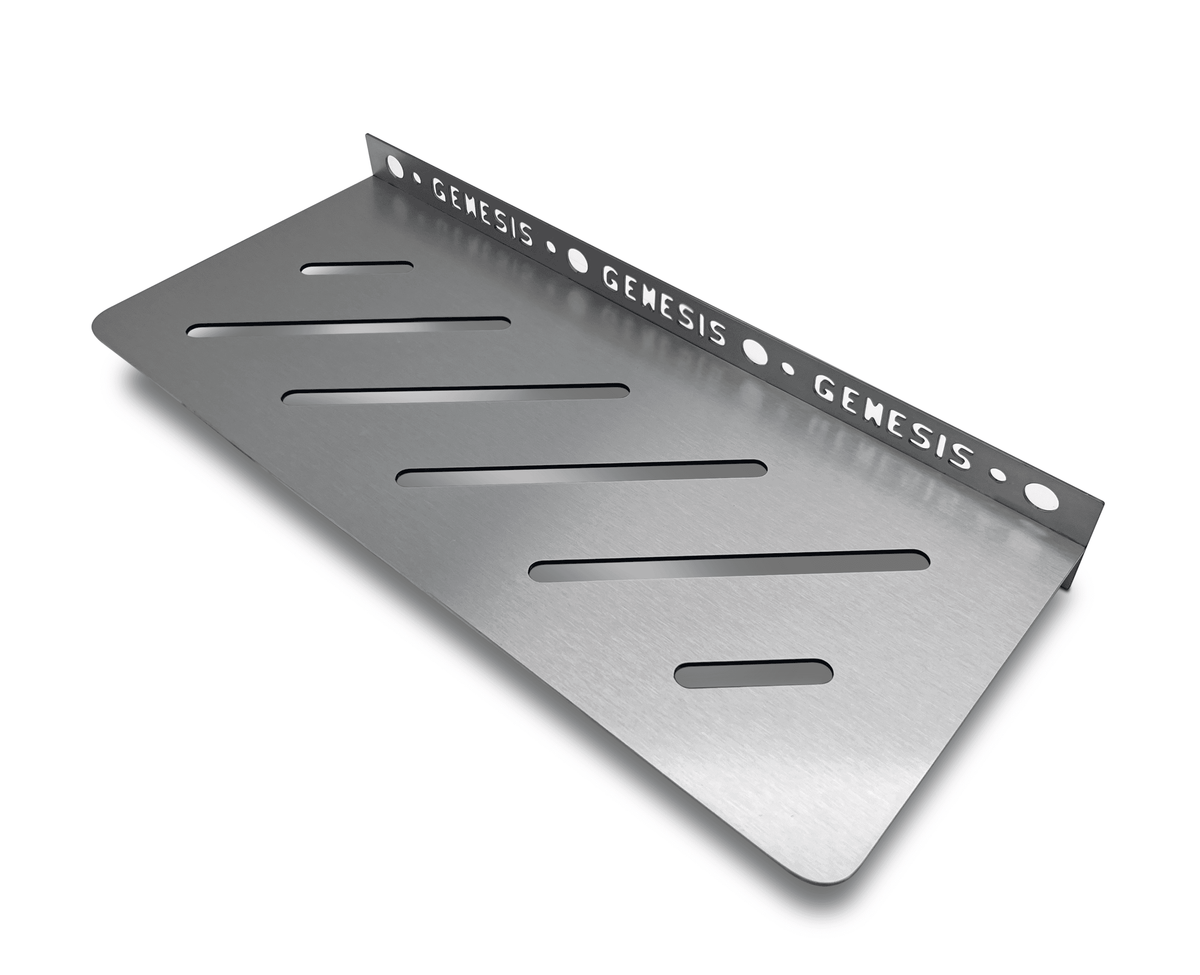 Genesis Straight Stainless Steel Shower Shelves (300x135x1.4mm) Various Colours