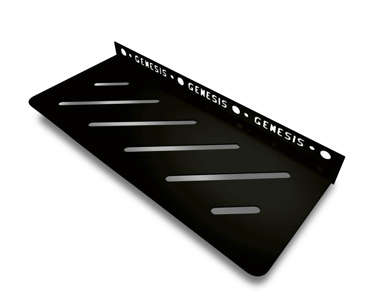 Genesis Straight Stainless Steel Shower Shelves (300x135x1.4mm) Various Colours