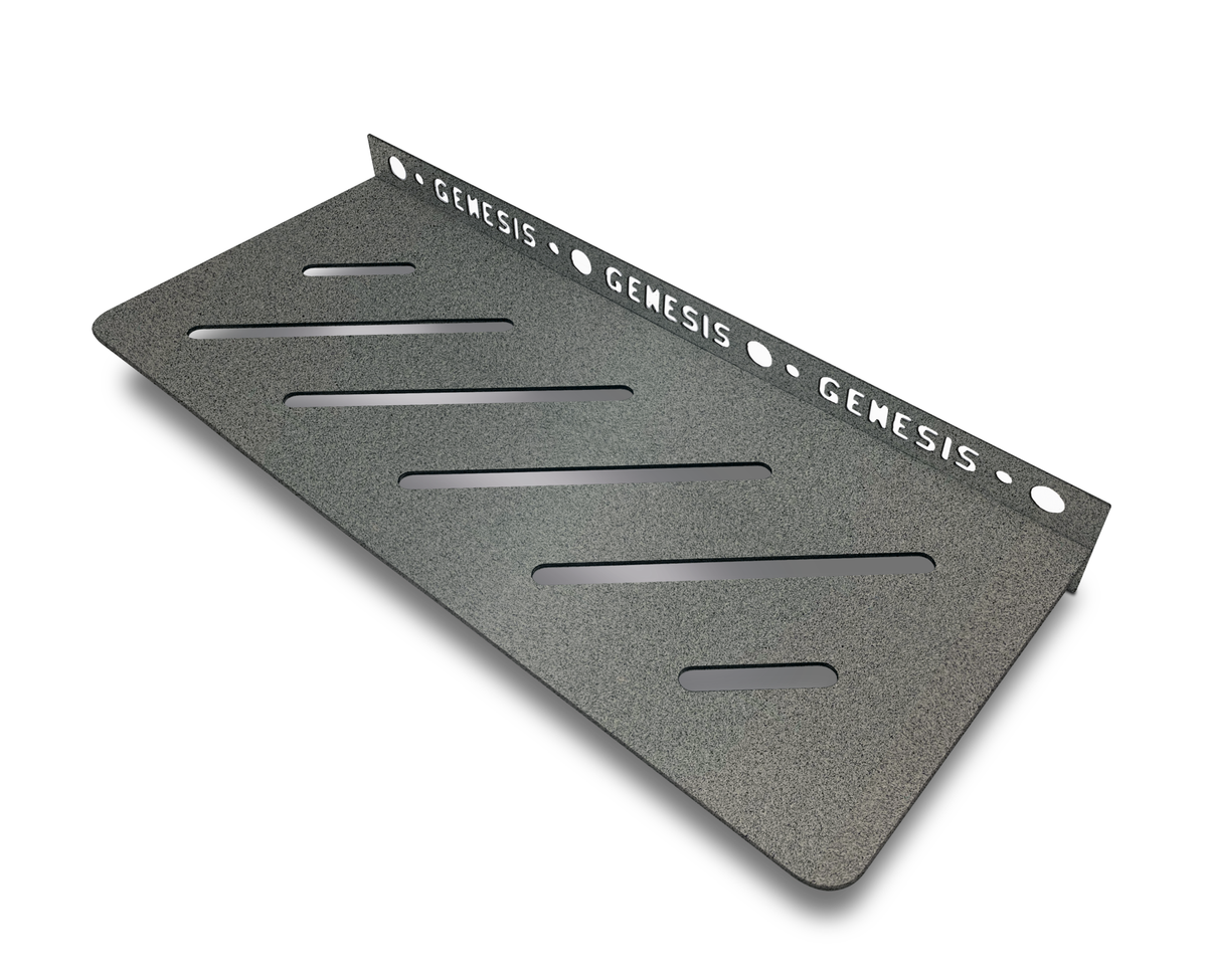 Genesis Straight Stainless Steel Shower Shelves (300x135x1.4mm) Various Colours