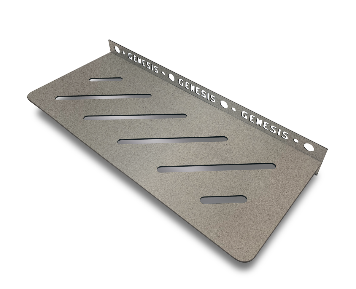Genesis Straight Stainless Steel Shower Shelves (300x135x1.4mm) Various Colours