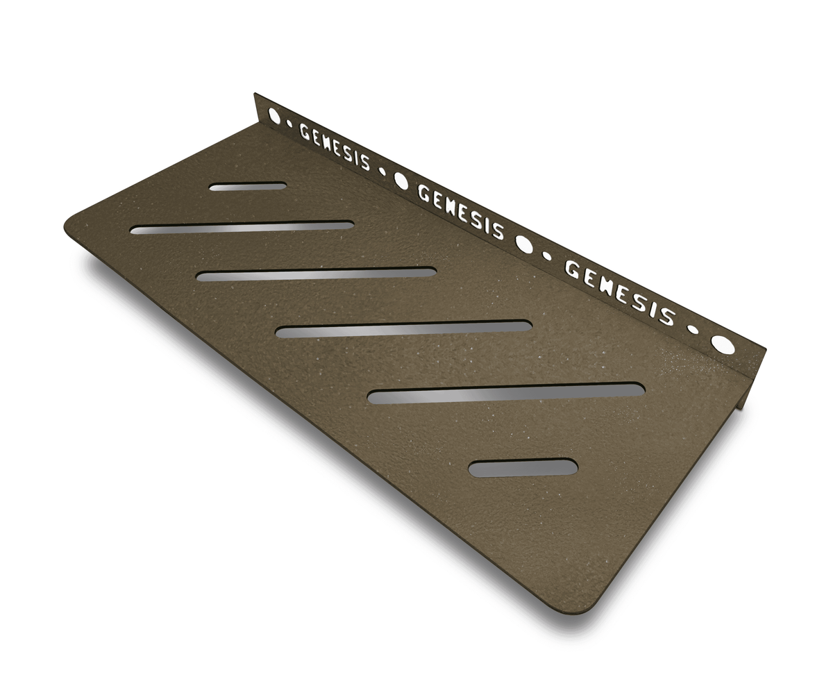 Genesis Straight Stainless Steel Shower Shelves (300x135x1.4mm) Various Colours