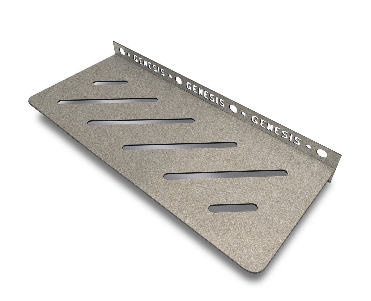 Genesis Straight Stainless Steel Shower Shelves (300x135x1.4mm) Various Colours