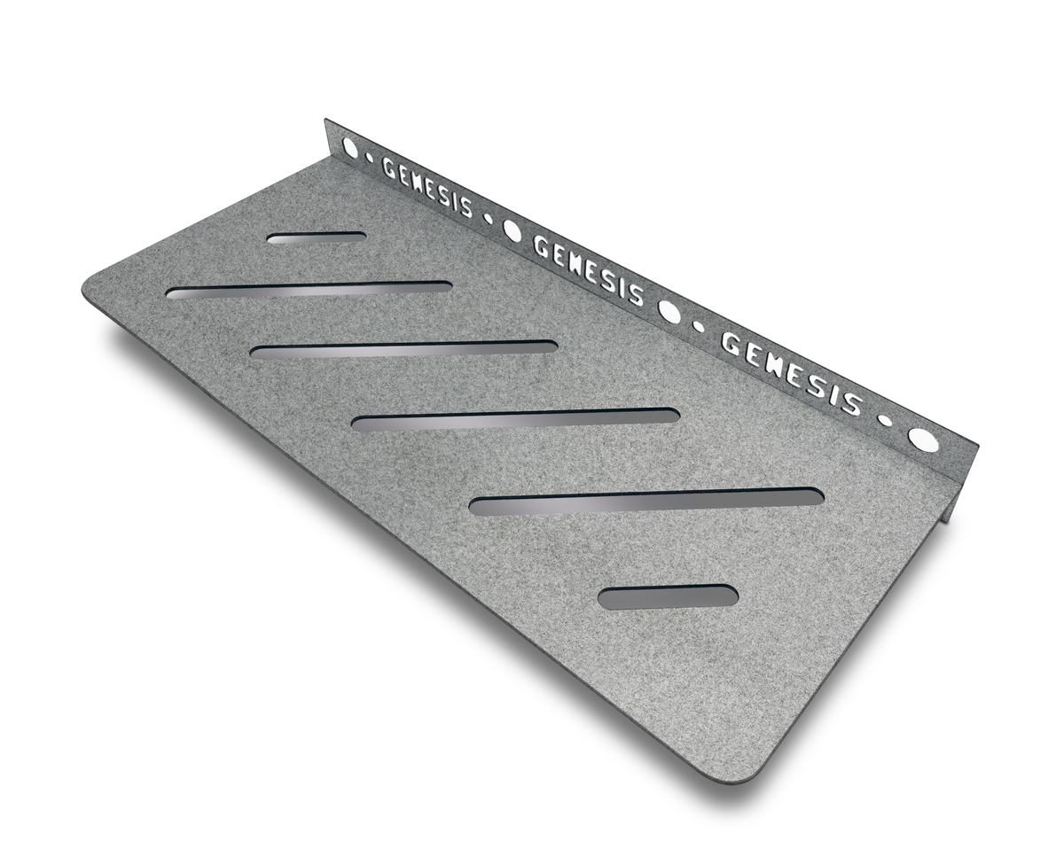 Genesis Straight Stainless Steel Shower Shelves (300x135x1.4mm) Various Colours
