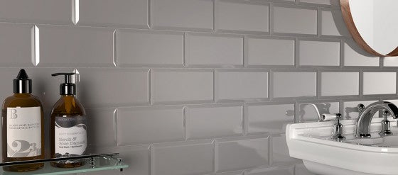 Synergy Metro Underground Bevel Ceramic Wall Tile 200x100mm