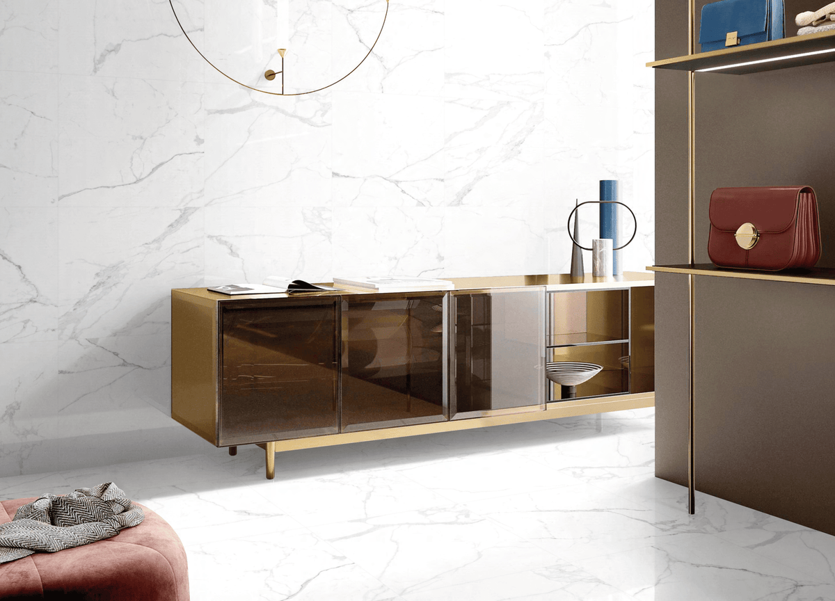 Amalfi Marble Effect Porcelain Floor & Wall Tiles Various Sizes & Colours - FMV TILES & BATHROOMS