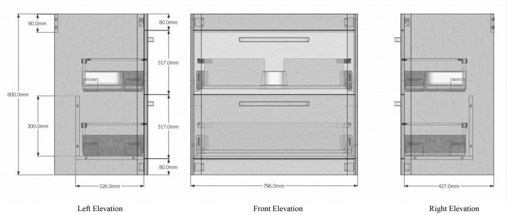 Cuban Vanity Units With Basin - FMV TILES & BATHROOMS