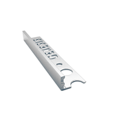 Genesis - Aluminium Straight Edge Tile Trim - BRIGHT SILVER - FMV TILES & BATHROOMS