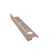 Genesis - Aluminium Straight Edge Tile Trim - BRUSHED COPPER - FMV TILES & BATHROOMS