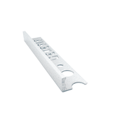Genesis - Aluminium Straight Edge Tile Trim - CHALK STONE - FMV TILES & BATHROOMS