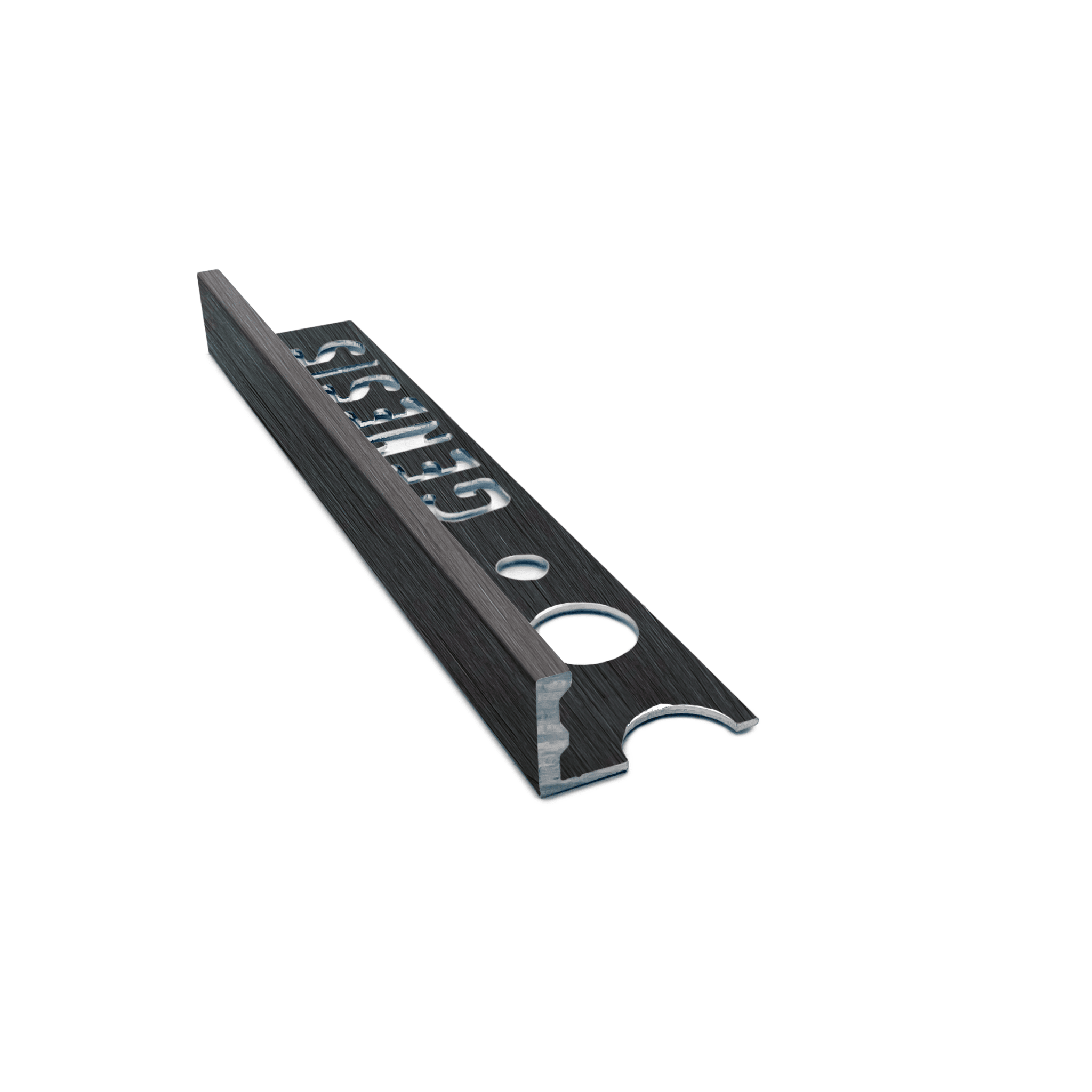 Genesis - Aluminium Straight Edge Tile Trim - GUNMETAL - FMV TILES & BATHROOMS