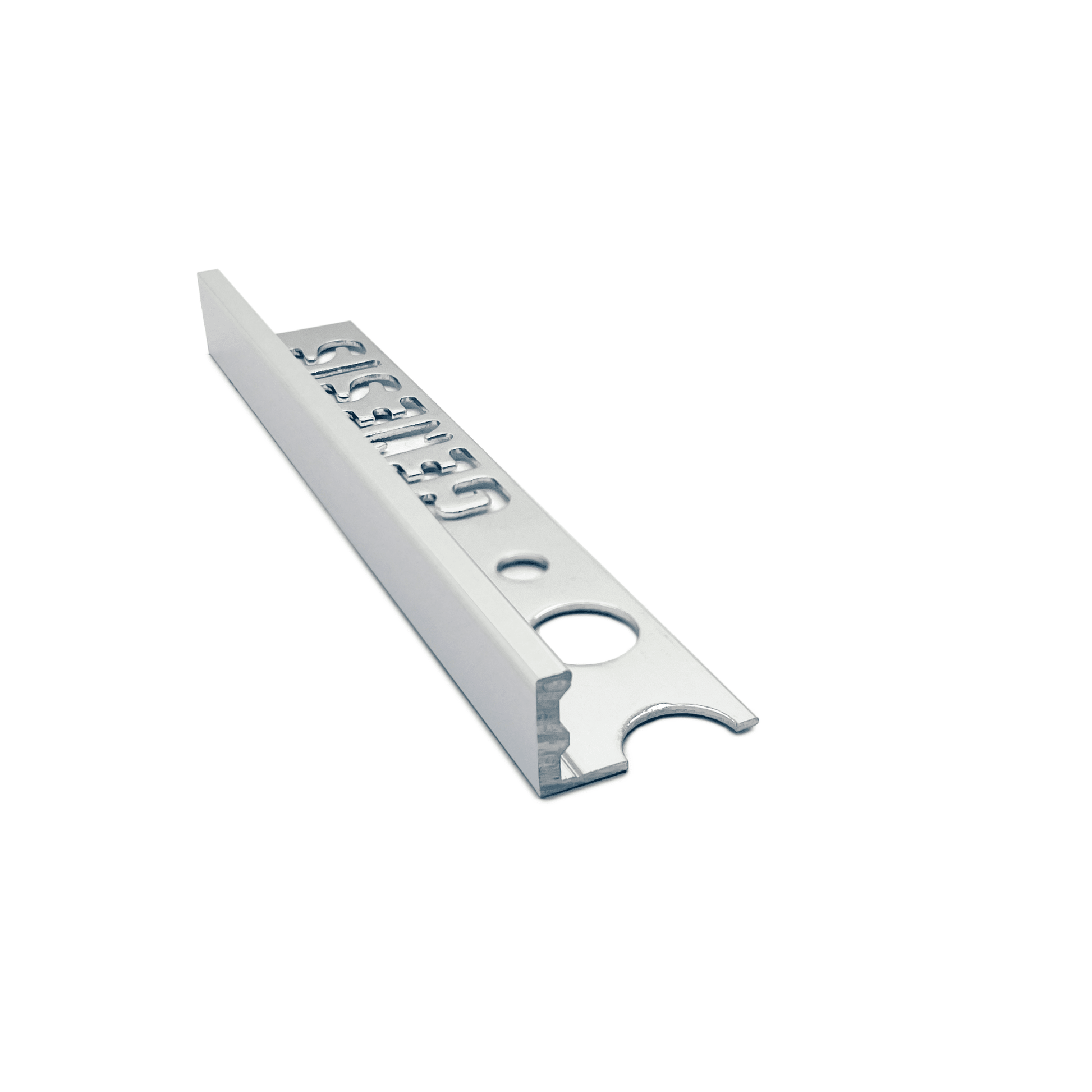 Genesis - Aluminium Straight Edge Tile Trim - MATT SILVER - FMV TILES & BATHROOMS