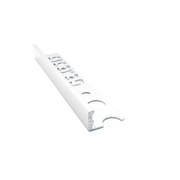Genesis - Aluminium Straight Edge Tile Trim - MATT WHITE - FMV TILES & BATHROOMS