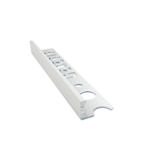 Genesis - Aluminium Straight Edge Tile Trim - SOFT GREY - FMV TILES & BATHROOMS