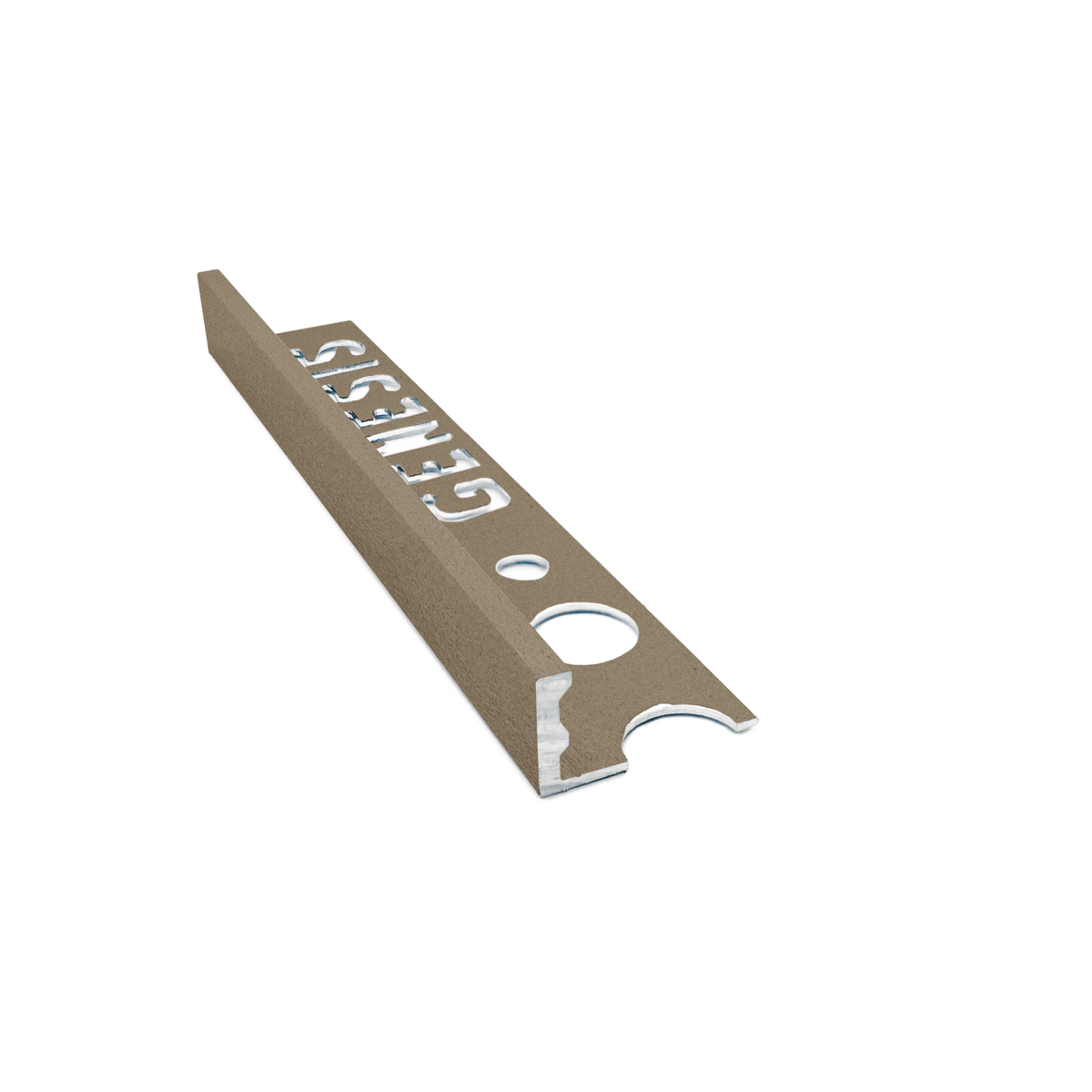 Genesis - Aluminium Straight Edge Tile Trim - TAUPE - FMV TILES & BATHROOMS