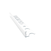 Genesis - Aluminium Straight Edge Tile Trim - WHITE - FMV TILES & BATHROOMS