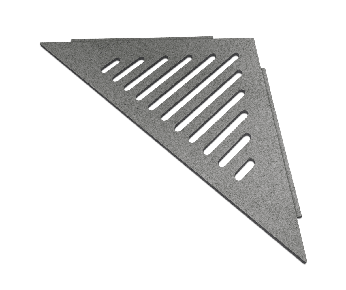 Genesis HD Stainless Steel Corner Shower Shelves (296x210x4mm) Various Colours - FMV TILES & BATHROOMS