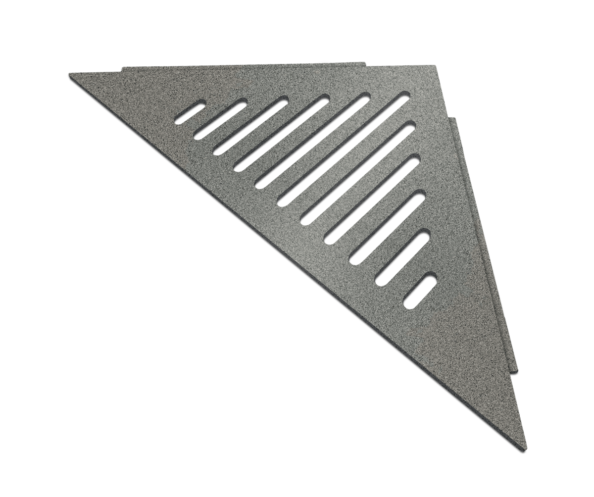 Genesis HD Stainless Steel Corner Shower Shelves (296x210x4mm) Various Colours - FMV TILES & BATHROOMS