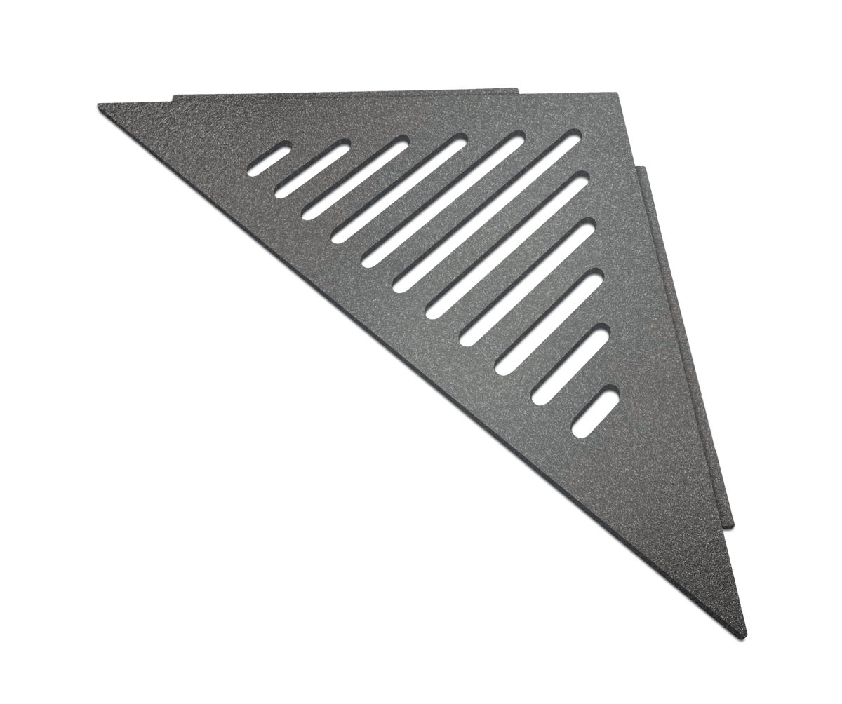 Genesis HD Stainless Steel Corner Shower Shelves (296x210x4mm) Various Colours - FMV TILES & BATHROOMS