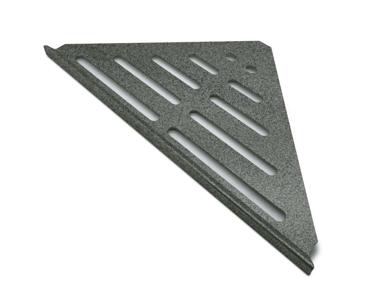 Genesis Triangle XL Aluminium Shower Shelves (346x221x16x1.5mm) Various Colours - FMV TILES & BATHROOMS