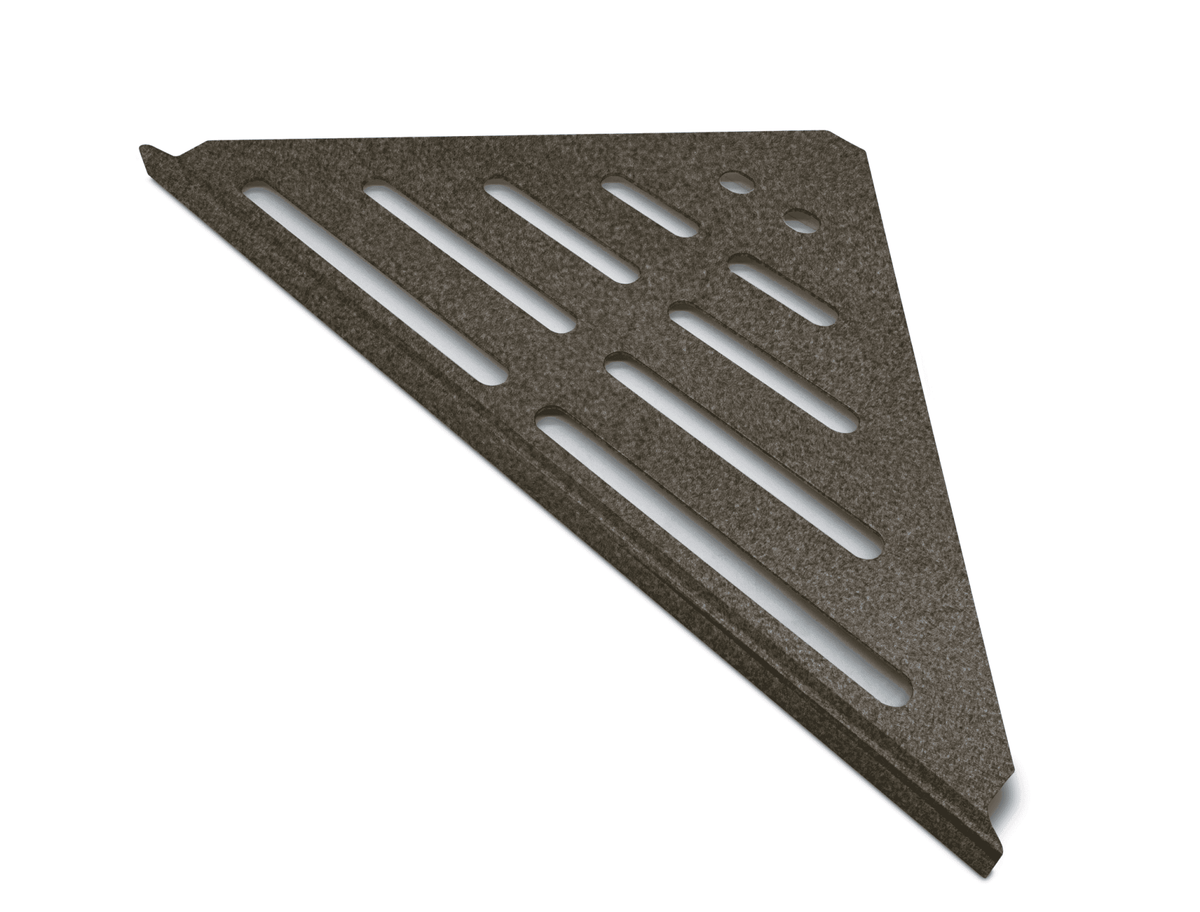 Genesis Triangle XL Aluminium Shower Shelves (346x221x16x1.5mm) Various Colours - FMV TILES & BATHROOMS