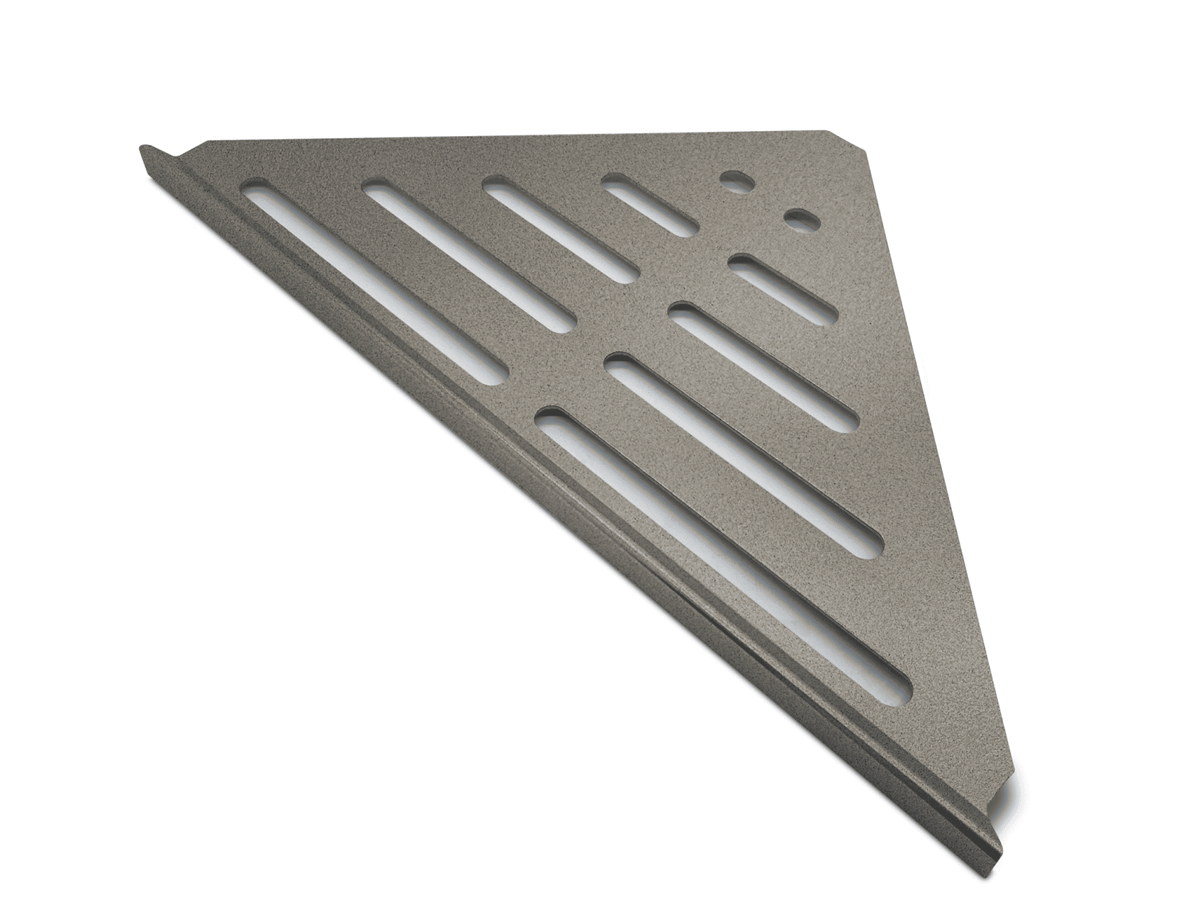 Genesis Triangle XL Aluminium Shower Shelves (346x221x16x1.5mm) Various Colours - FMV TILES & BATHROOMS