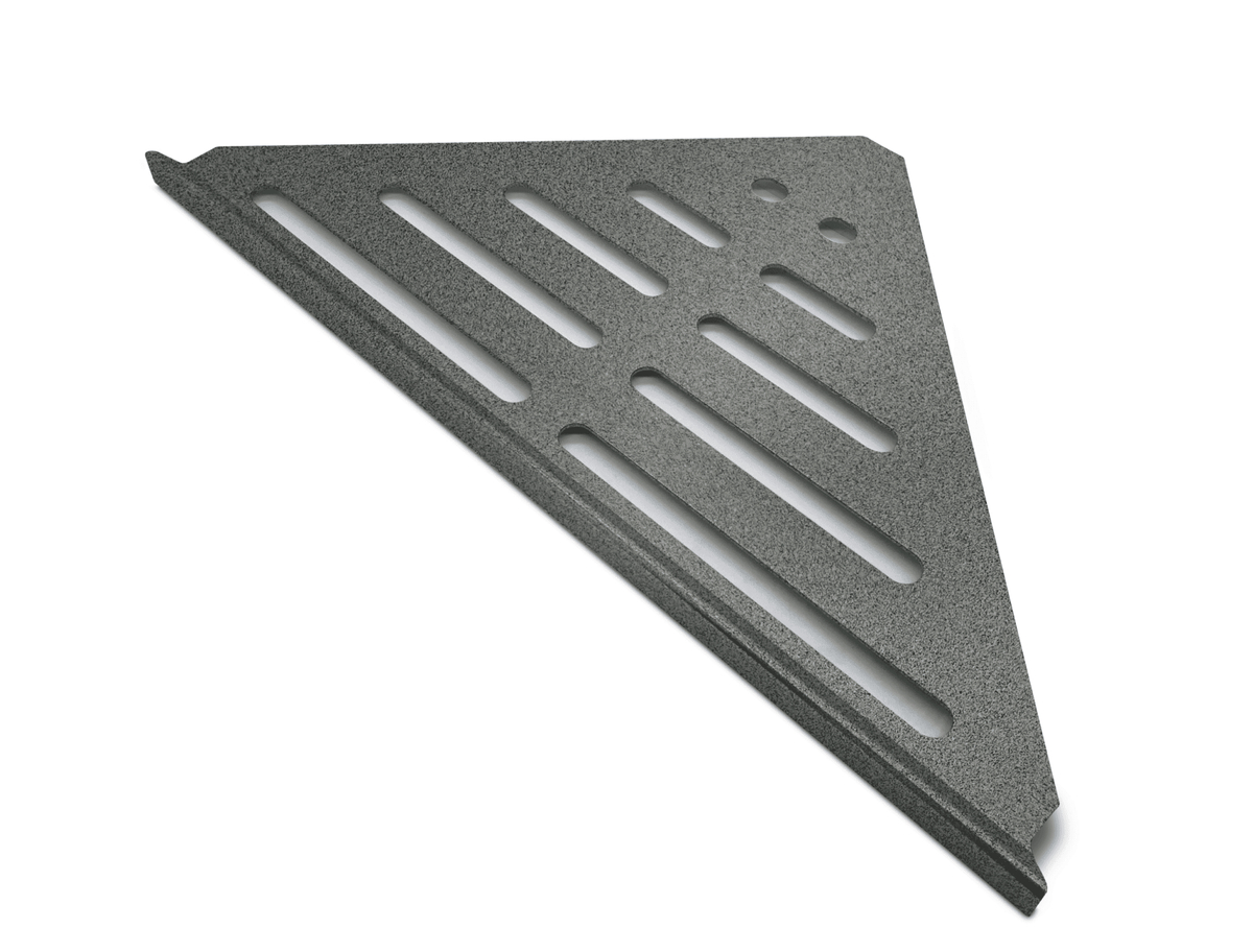Genesis Triangle XL Aluminium Shower Shelves (346x221x16x1.5mm) Various Colours - FMV TILES & BATHROOMS
