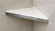 Genesis Triangle XL Aluminium Shower Shelves (346x221x16x1.5mm) Various Colours - FMV TILES & BATHROOMS