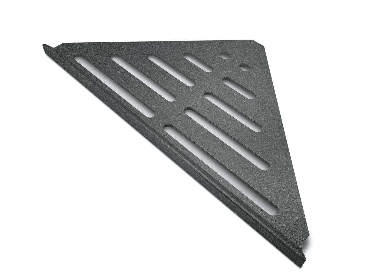 Genesis Triangle XL Aluminium Shower Shelves (346x221x16x1.5mm) Various Colours - FMV TILES & BATHROOMS