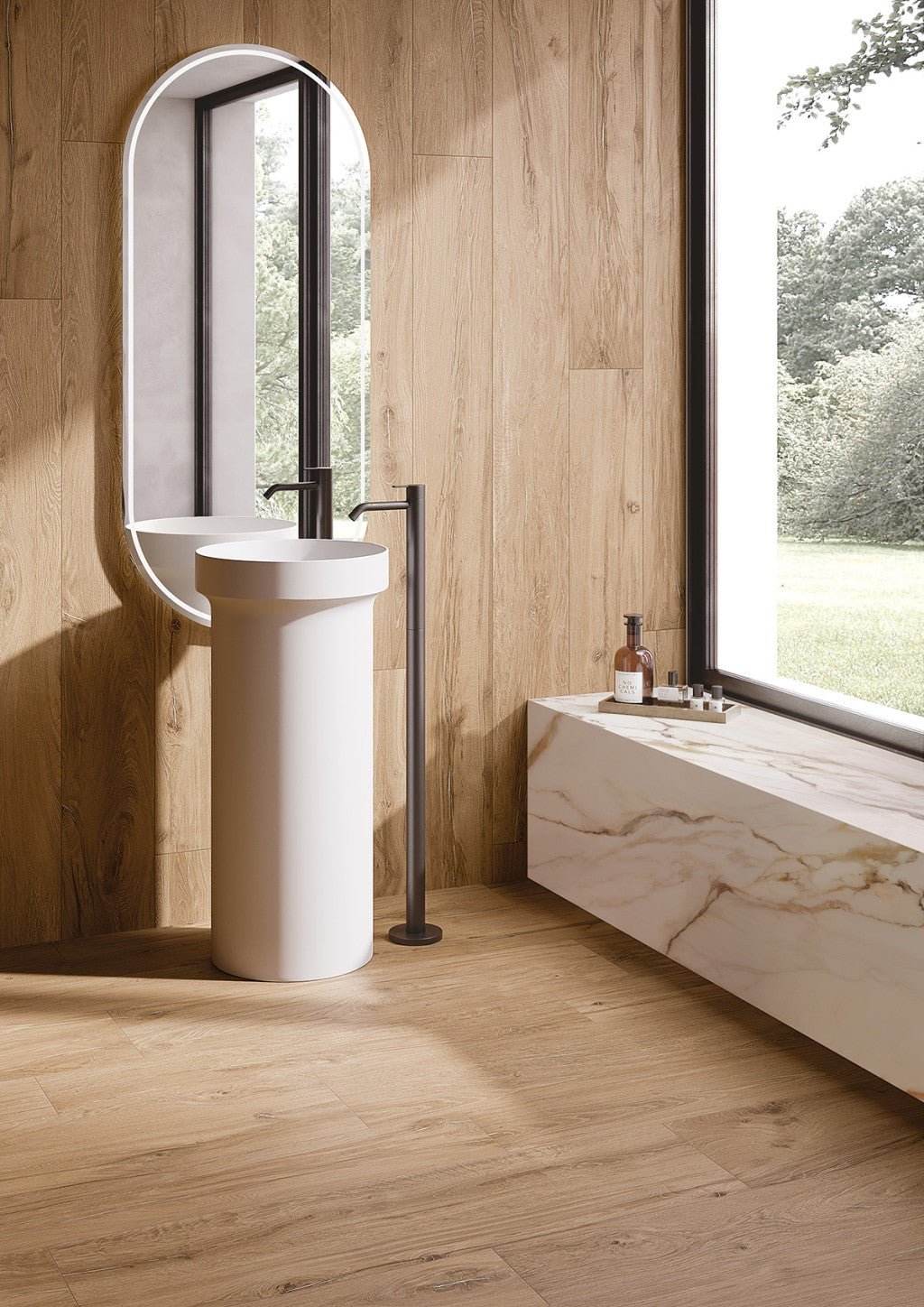 Honey Wood Porcelain Floor and Wall Tile 200x1200mm - FMV TILES & BATHROOMS