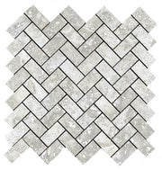Imperial Alabastrino Herringbone Mosaic Porcelain Floor and Wall Tile 305x305mm - FMV TILES & BATHROOMS