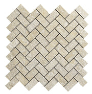 Imperial Navona Herringbone Mosaic Porcelain Floor and Wall Tile 305x305mm - FMV TILES & BATHROOMS