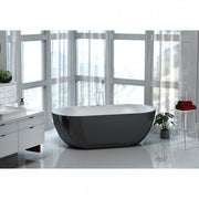 Knightsbridge Gloss Black Bath Including Waste - FMV TILES & BATHROOMS