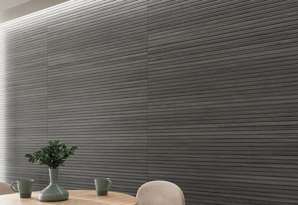 Kobe Slatwood Porcelain Wall Tile 600x1200mm - FMV TILES & BATHROOMS