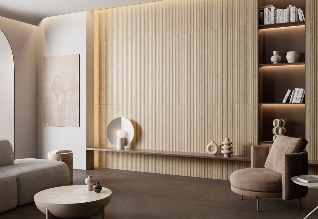 Kobe Slatwood Porcelain Wall Tile 600x1200mm - FMV TILES & BATHROOMS